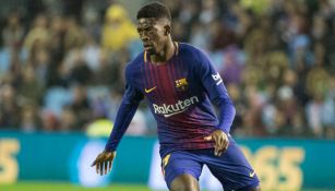 Dembélé disputa un duelo con el Barcelona 