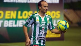 Landon Donovan, en su presentación con León