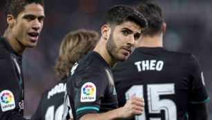 Marco Asensio, en festejo de su gol frente al Leganés