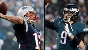 Brady y Foles realizan un pase