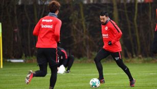 Marco Fabián, durante entrenamiento con el @MarcoFabian_10