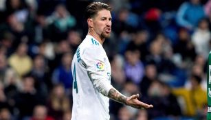 Ramos se queja en el juego contra el Leganés