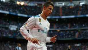 Cristiano Ronaldo, durante el partido con el Real Madrid