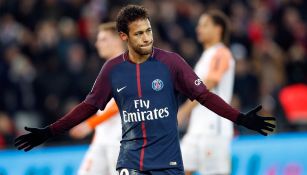 Neymar celebra un gol con el PSG