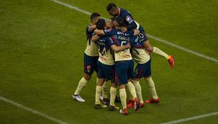 América festeja el gol de Bruno Valdez contra Atlas