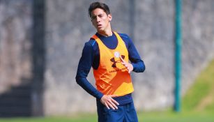 Javier Salas en un entrenamiento de La Máquina 