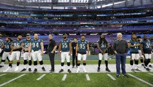 Eagles, durante un entrenamiento previo al Super Bowl LII