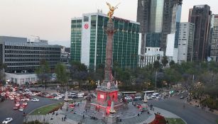 Ángel de la Independencia, durante el sismo de 7.2 grados