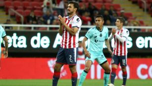 Oswaldo Alanís, durante el encuentro contra Santos