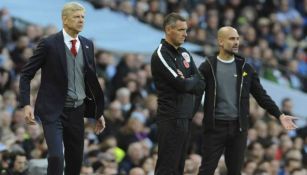 Wenger y Guardiola, en un juego entre Arsenal y Man City