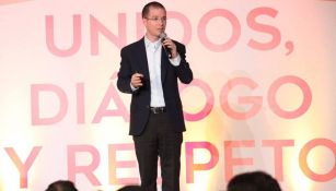 Ricardo Anaya durante un evento de campaña 