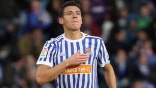 Héctor Moreno celebró así tras marcar frente al Alavés