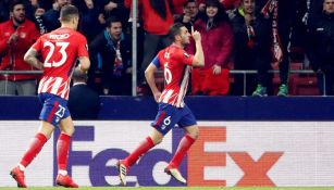 Koke celebra su gol frente a Lokomotiv