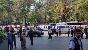 Autoridades presentes en Reforma 222 tras el incidente 