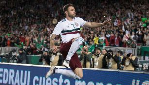 Miguel Layún festeja doblete con la Selección Mexicana