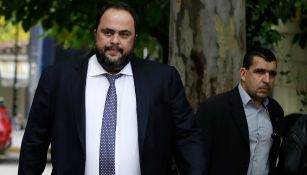 Evangelos Marinakis, en una corte de Atena