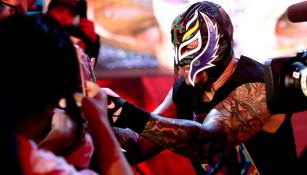 Rey Mysterio previo a una lucha en la WWE