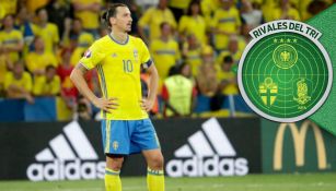 Zlatan en un partido con Suecia