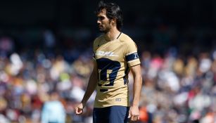 Alejandro Arribas, durante un juego con Pumas en el C2018