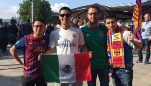 Mexicanos, a las afuera del Camp Nou