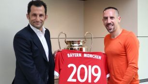 Ribery presume su renovación con el Bayern Munich