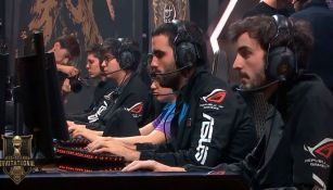 Los jugadores de Rainbow7, durante una partida en el MSI 2018