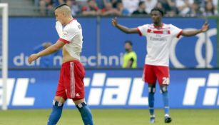 Bobby Wood se lamenta tras resultado del Hamburgo