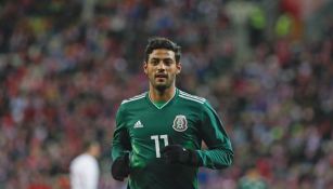 Carlos Vela, en el juego amisoso entre el Tri y Polonia