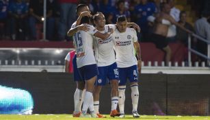 Aldrete celebra un anotación con Cruz Azul