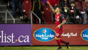 Giovinco celebra una anotación con el Toronto FC