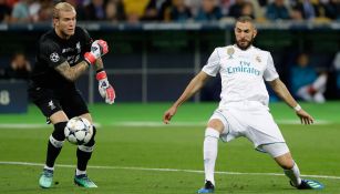 Benzema aprovecha el error de Karius