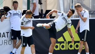 Jugadores de Alemania, en entrenamiento 