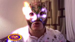 Rey Fénix en el video que presentó el CMLL