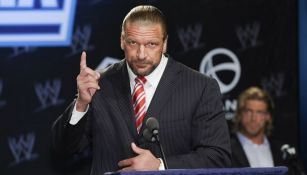 Triple H, durante una conferencia de prensa