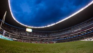 Estadio Azteca, visto desde el terreno de juego