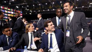 Campos, Salgado, Casilla y Figo en el Congreso de la FIFA 