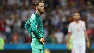 De Gea, pensativo en el juego entre Portugal y España en Rusia 2018