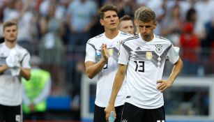 Jugadores de Alemania se lamentan tras derrota contra el Tri