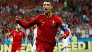 CR7 celebra su tercer tanto contra España en Rusia 2018