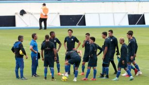 Cruz Azxul durante un entrenamiento