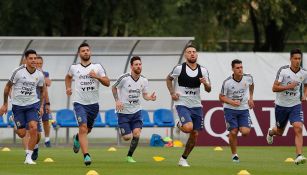 La Selección de Argentina entrena rumbo al juego contra Nigeria