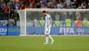 Lionel Messi, durante el partido contra Croacia