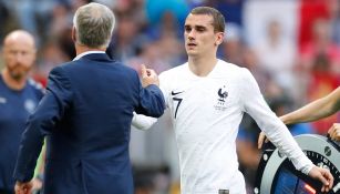 Griezmann sale de cambio en el duelo de Francia contra Dinamarca