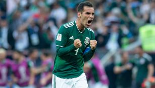 Rafael Márquez celebra victoria contra Alemania