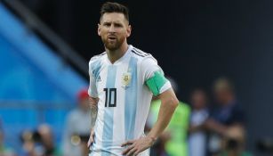 Messi en el partido contra Francia 