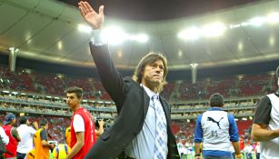 Matías Almeyda, en su paso por el banquillo de Chivas