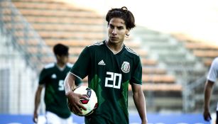 Diego Lainez, durante el Torneo Esperanzas de Toulon