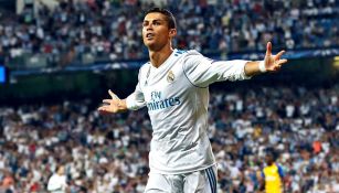 CR7 festeja gol con el Real Madrid