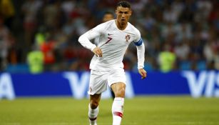 Cristiano Ronaldo, durante un partido contra Uruguay