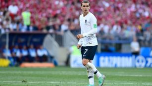 Griezmann durante un partido con Francia en el Mundial 